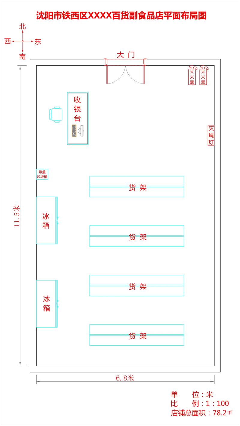 食品經(jīng)營許可證經(jīng)營場所平面圖